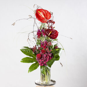 Strauß Anthurie rot